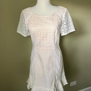 HD Paris White Anthropology dress